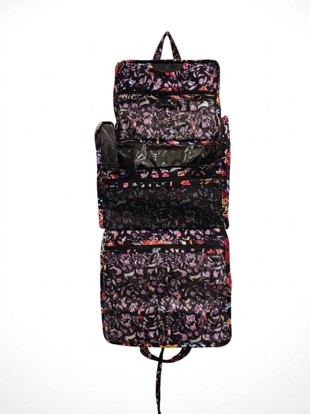 Vera Bradley Grand Hanging Organizer Foxwood Cosmetic Bag Tote Makeup Travel